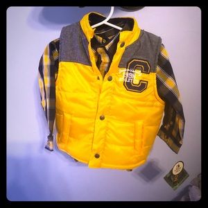 Boys shirt/vest combo